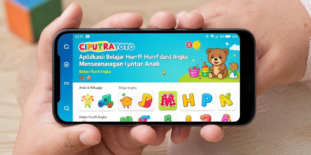 Antarmuka CIPUTRATOTO yang interaktif dan menarik bagi anak-anak.