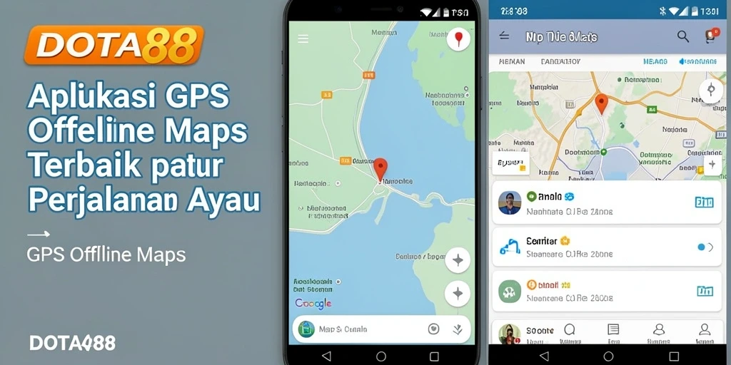 Tampilan antarmuka DOTA88 yang ramah pengguna untuk GPS Offline Maps.