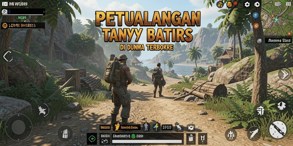 Antarmuka <strong>IND89</strong> menampilkan eksplorasi dunia yang kaya dan dinamis.