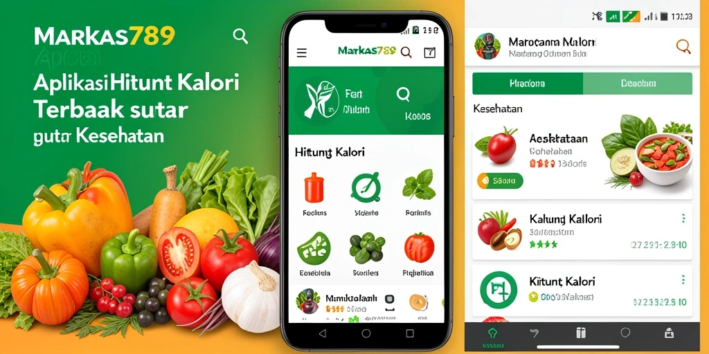 Tampilan antarmuka aplikasi Hitung Kalori MARKAS789 yang user-friendly.