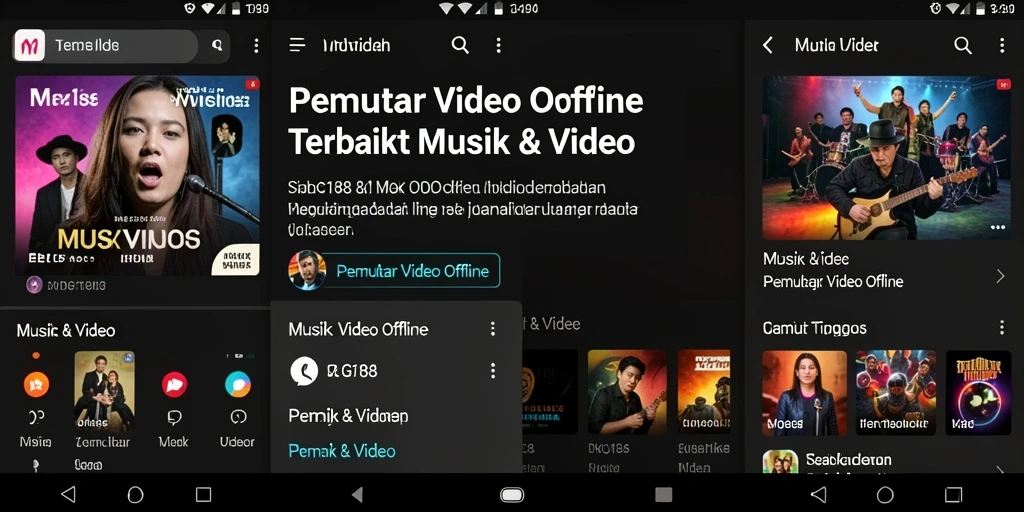 Antarmuka MDG188 menampilkan kontrol pemutar video dengan jelas dan mudah dijelajahi.