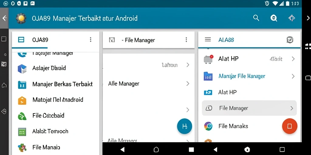 Antarmuka OJA89 yang mudah digunakan untuk pengelolaan file.