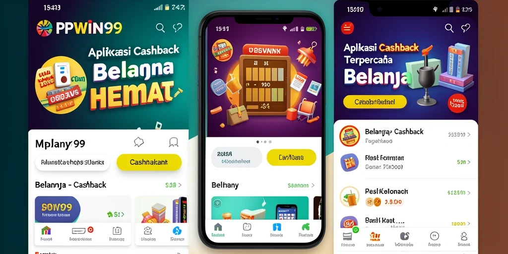 Antarmuka aplikasi PPWIN99 yang sederhana dan menarik untuk Cashback.
