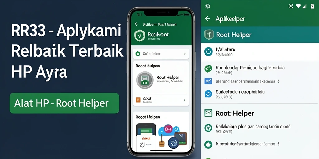 Antarmuka intuitif RR33 untuk rooting HP dengan mudah.