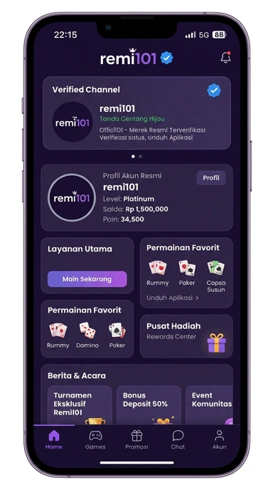 Halaman Resmi remi101 untuk Pengguna Android Indonesia